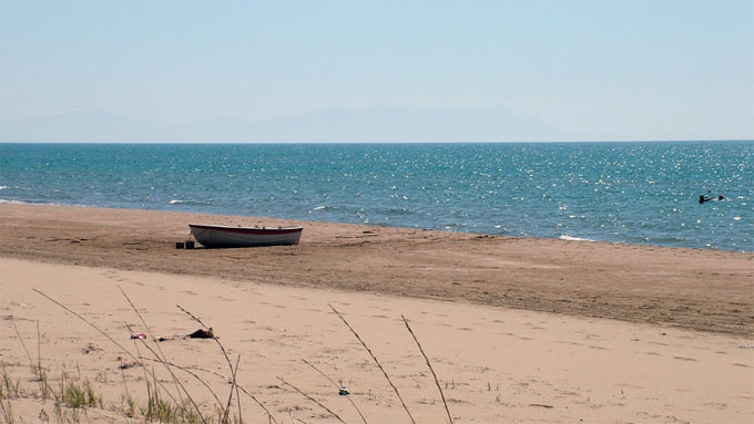 Strand bei Katakolon auf dem Peloponnes